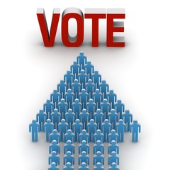 Obraz premium vote 3d