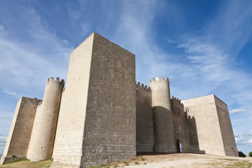 Fototapeta na wymiar Castillo de Montealegre de Campos w Valladolid, Hiszpania