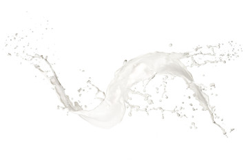 Milk splash, isolated on white background