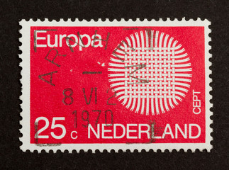 HOLLAND - CIRCA 1960: Stamp printed in the Netherlands
