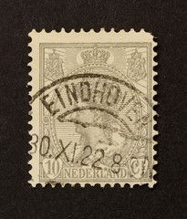 Fototapeta premium HOLLAND - CIRCA 1950: Stamp printed in the Netherlands