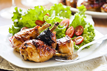 Barbecue Chicken Legs Meal