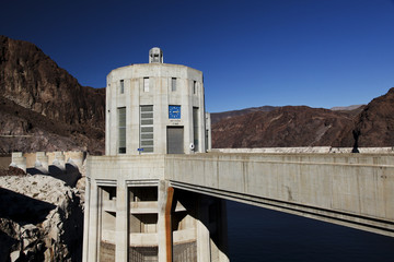 Water intake towers Hoover Dam, Nevada