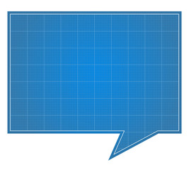 Blueprint Speech Bubble