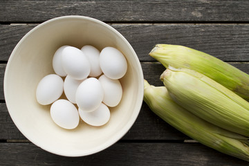 Eggs and corn © lbtn