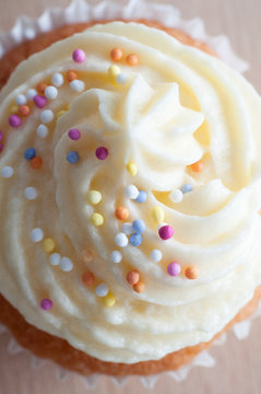 Decorated Cupcake Overhead