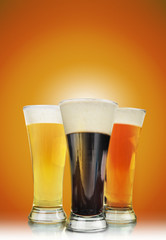 Alcohol Beer Glasses with Foam