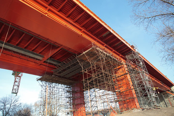 Fototapeta na wymiar budowa mostu