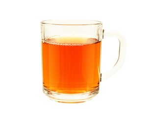 Cap of tea isolated on white