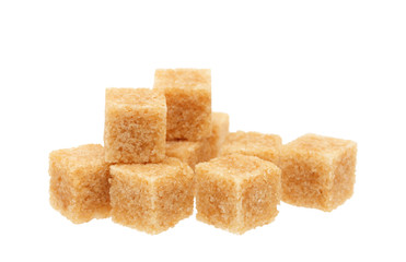 brown sugar isolated on white