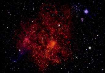 Galaxia nebulosa roja
