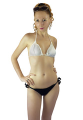 Obraz premium Girl posing in bikini