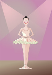 Ballet Dancer On Stage