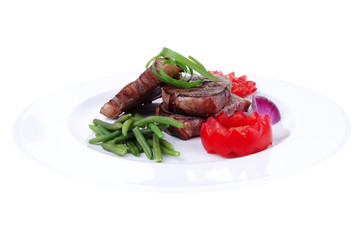 roasted beef meat strips