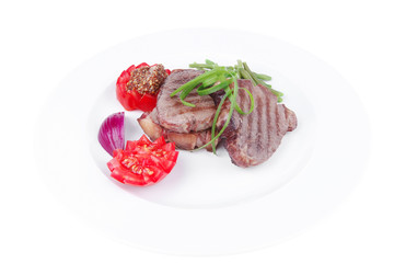 roasted beef meat strips