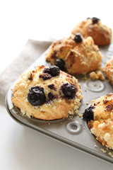 Home bakery of blueberry muffin