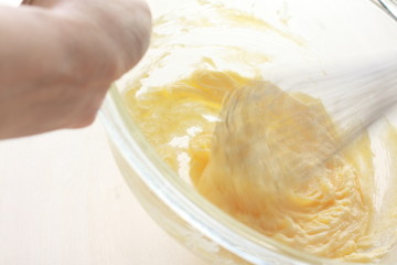 Dough of cake for home bakery image