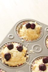 Home bakery, blue berry muffin