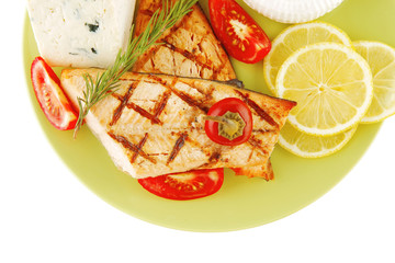 roast salmon and soft cheeses