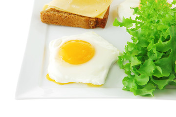 Fototapeta premium eggs and gold cheese