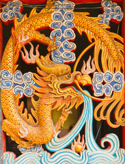 Fototapeta premium gold dragon