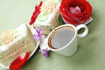 whipped cream on sweet cake