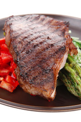 beef fillet with asparagus