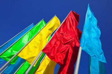 Colourful flags