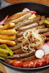 different kinds of sausages