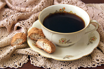biscotti und kaffee