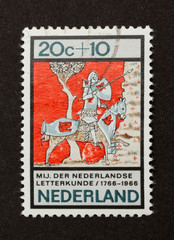 HOLLAND - CIRCA 1970: Stamp printed in the Netherlands