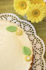 Käsekuchen auf Kaffeetafel