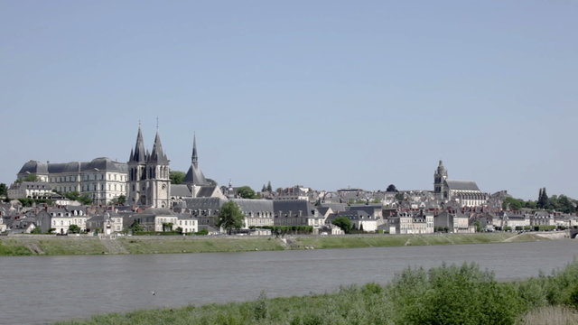 The city of Blois in the Loire Valley of France
