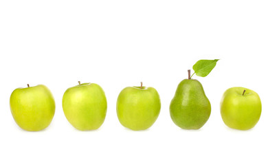 green apples and pear