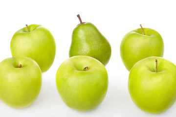 green apples and pears