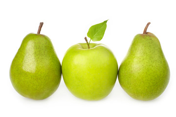 green apple and pear