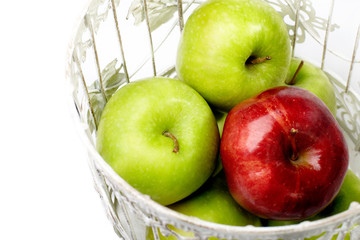 apples in basket