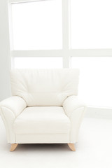 white sofa in the living room