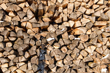 Brennholzstapel