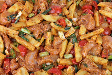 Putenfleisch mit Kartoffeln
