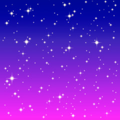starlight on the colorful sky