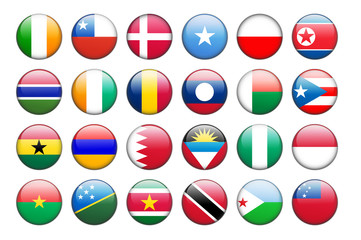 national flag vector icons 2