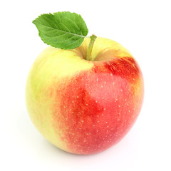 Sweet apple with leaf