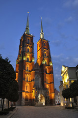 Obraz premium Ostrow Tumski in Wroclaw. Poland