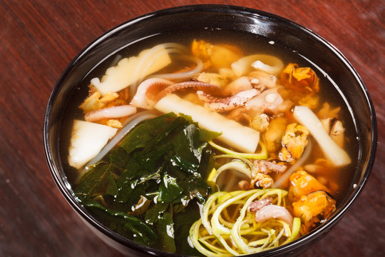 Japanese seafood soup