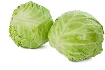 Green cabbage isolated