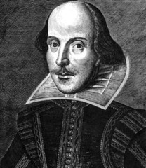 William Shakespeare Engraving - obrazy, fototapety, plakaty