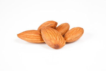 Almond white background