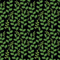 Seamless ornamental foliage pattern