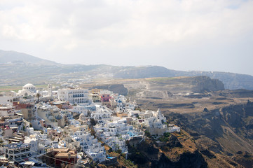 Fira the Capital of the island of Santorini Cyclades Greece